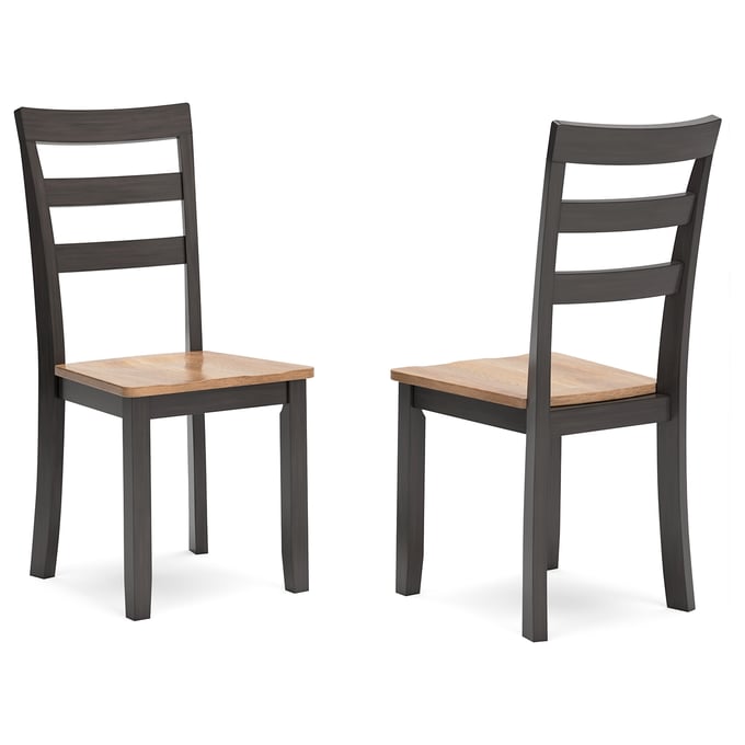 2 Ashley Furniture Gesthaven Natural Brown Dining Side Chairs D396-01