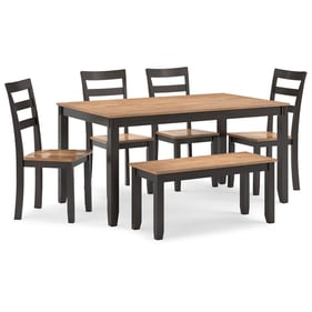 Ashley Furniture Gesthaven Natural Brown 6pc Dining Room Set