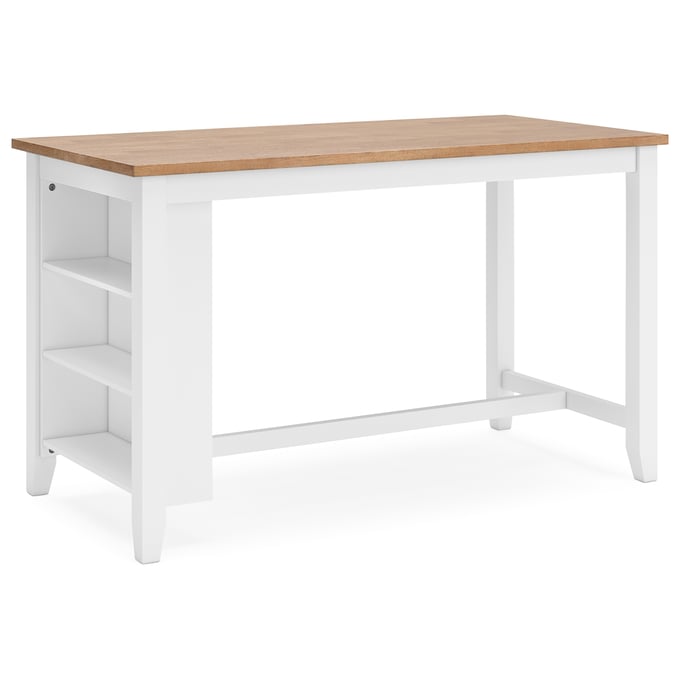 Ashley Furniture Gesthaven Natural White Counter Table D398-13