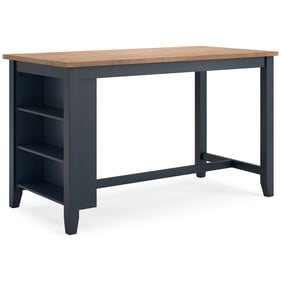 Ashley Furniture Gesthaven Natural Blue Counter Table