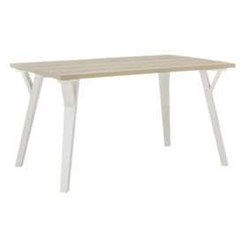 Ashley Furniture Grannen White Natural Rectangular Dining Room Table