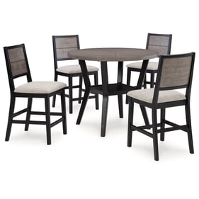 Ashley Furniture Corloda Gray 5pc Round Counter Table Set