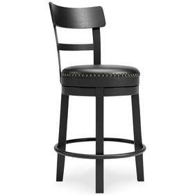 Ashley Furniture Valebeck Black Upholster Swivel Barstool