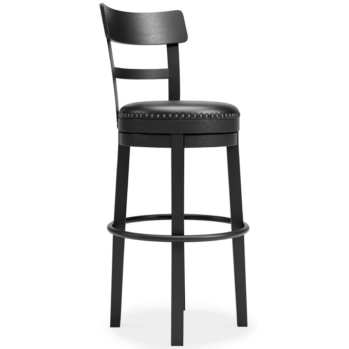 Ashley Furniture Valebeck Black Upholster Tall Swivel Barstool D546-630