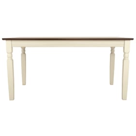 Ashley Furniture Whitesburg Brown Cottage White Rectangular Dining Table