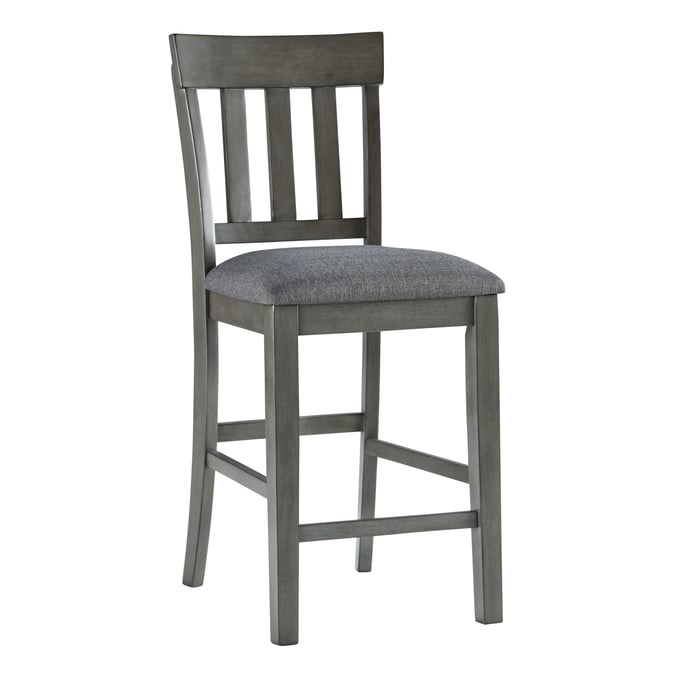 2 Ashley Furniture Hallanden Gray Barstools D589-124