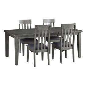 Ashley Furniture Hallanden Gray 5pc Dining Room Set