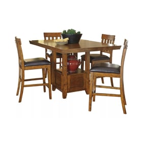 Ashley Furniture Ralene Medium Brown 5pc Counter Set