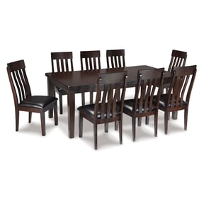 Ashley Furniture Haddigan Dark Brown 9pc Dining Room Set