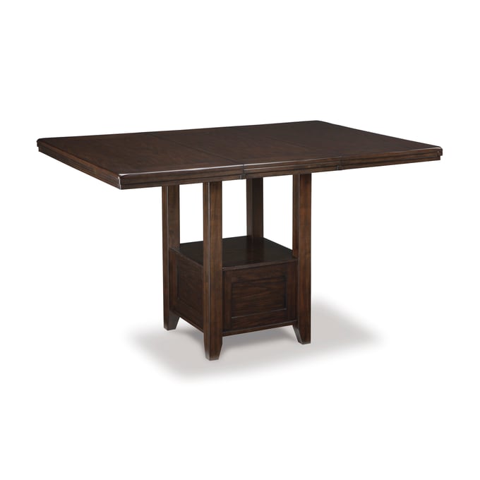 Ashley Furniture Haddigan Dark Brown Extension Counter Table D596-42