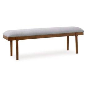 Ashley Furniture Lyncott Gray Upholstered Large Dining Bench