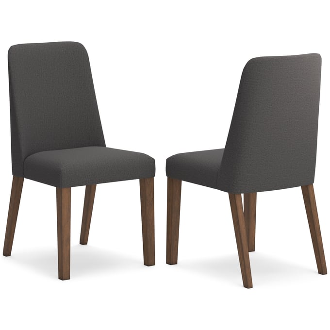 2 Ashley Furniture Lyncott Charcoal Dining Upholstered Side Chairs D615-02