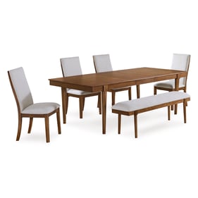 Ashley Furniture Lyncott Gray Brown 6pc Rectangle Dining Room Set