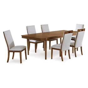 Ashley Furniture Lyncott Gray Brown 7pc Rectangle Dining Room Set