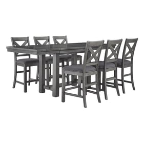 Ashley Furniture Myshanna Gray 7pc Counter Height Set