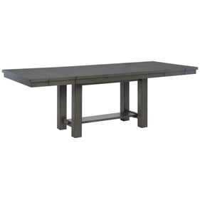 Ashley Furniture Myshanna Gray Rectangle Extension Dining Table