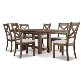 Ashley Furniture Moriville Grayish Brown 7pc Dining Room Set