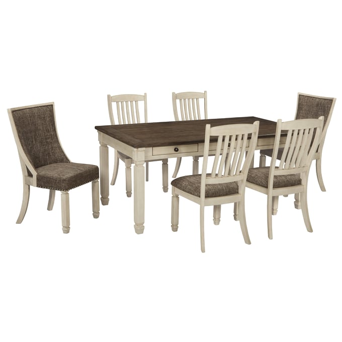 Ashley Furniture Bolanburg Antique White 7pc Dining Room Set D647-DR-S2