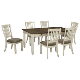 Ashley Furniture Bolanburg Antique White 7pc Dining Set With Side Chair