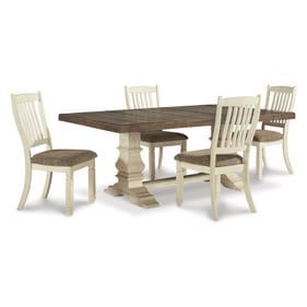 Ashley Furniture Bolanburg Antique White 5pc Dining Room Set