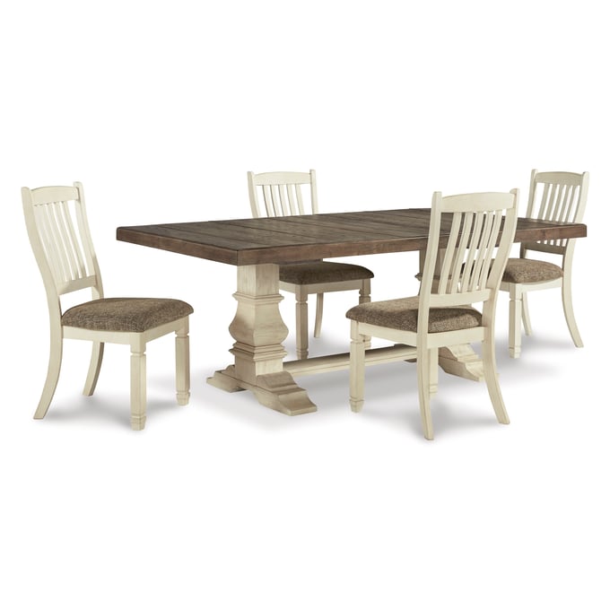 Ashley Furniture Bolanburg Antique White 5pc Dining Room Set D647-DR-S7