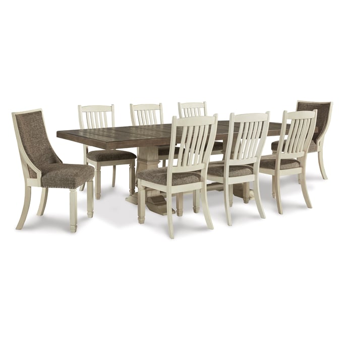 Ashley Furniture Bolanburg Antique White 9pc Dining Room Set D647-DR-S10