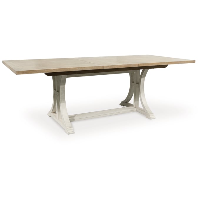 Ashley Furniture Shaybrock Antique White Brown Dining Table D683-35