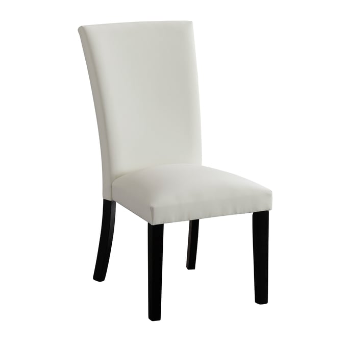 2 Ashley Furniture Vollardi White Fabric Dining Side Chairs D728-04