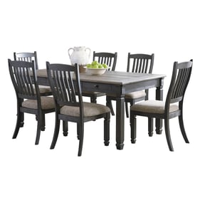 Ashley Furniture Tyler Creek Black Gray 7pc Dining Room Set