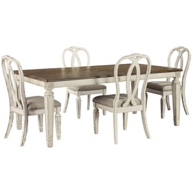 Ashley Furniture Realyn Chipped White 5pc Dining Room Set