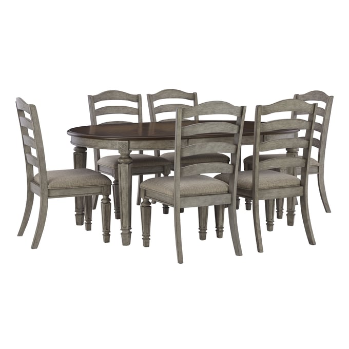 Ashley Furniture Lodenbay Two Tone 7pc Dining Room Set D751-DR-S1