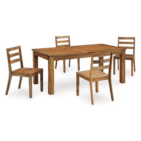 Ashley Furniture Dressonni Brown 5pc Rectangle Dining Room Set