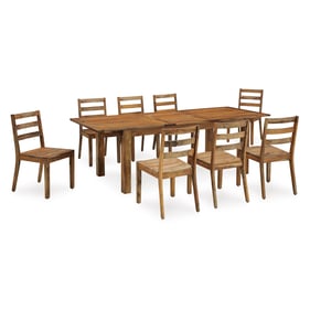 Ashley Furniture Dressonni Brown 9pc Dining Room Set