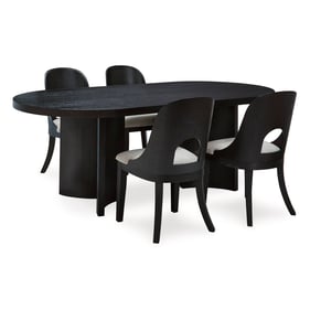 Ashley Furniture Rowanbeck Black Gray 5pc Dining Room Set With Side Chair