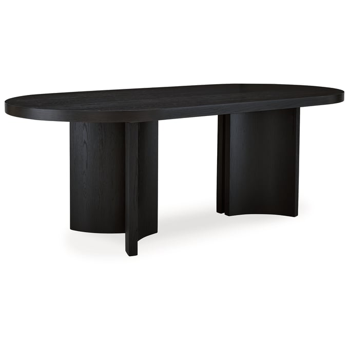 Ashley Furniture Rowanbeck Black Oval Dining Table D821-25