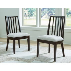 2 Ashley Furniture Galliden Black Dining Side Chairs