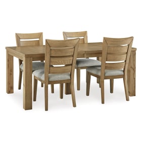 Ashley Furniture Galliden Light Brown 5pc Dining Room Set