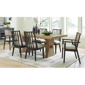 Ashley Furniture Galliden Black Light Brown 7pc Dining Room Set