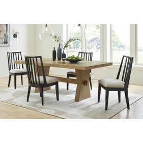 Ashley Furniture Galliden Black Light Brown 5pc Dining Room Set