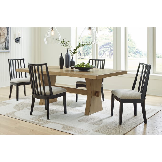 Ashley Furniture Galliden Black Light Brown 5pc Dining Room Set D841-DR-S1