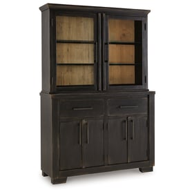 Ashley Furniture Galliden Black Dining Buffet And Hutch