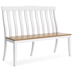 Ashley Furniture Ashbryn White Natural Dining Bench