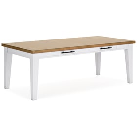 Ashley Furniture Ashbryn White Natural Rectangular Dining Table