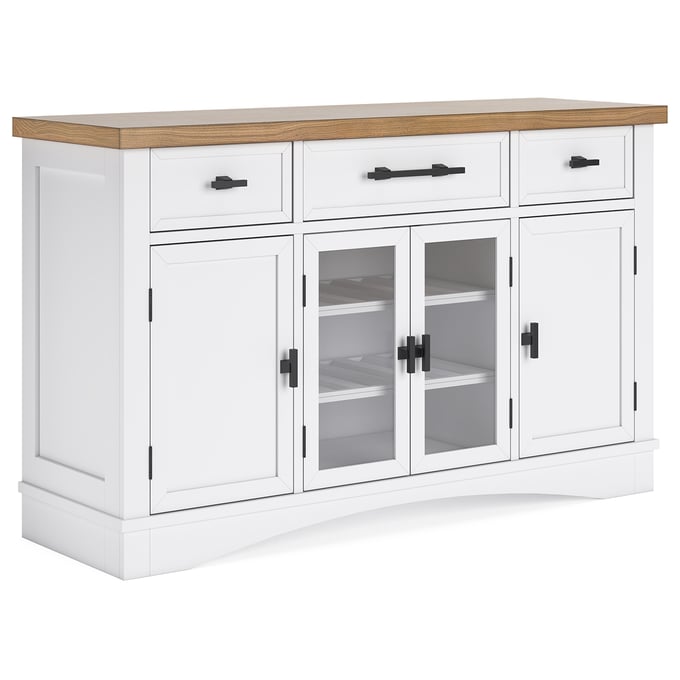 Ashley Furniture Ashbryn White Natural Dining Server D844-60