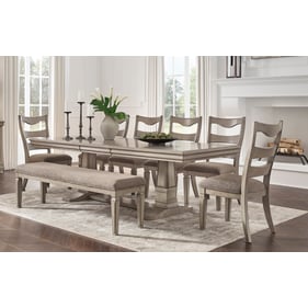 Ashley Furniture Lexorne Gray 8pc Dining Room Set