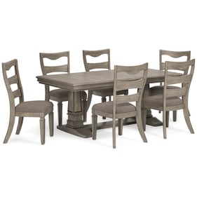 Ashley Furniture Lexorne Gray 7pc Dining Room Set