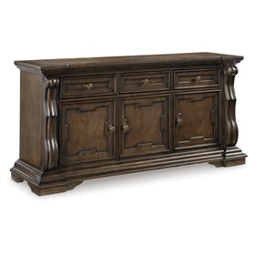 Ashley Furniture Maylee Dark Brown Dining Room Buffet