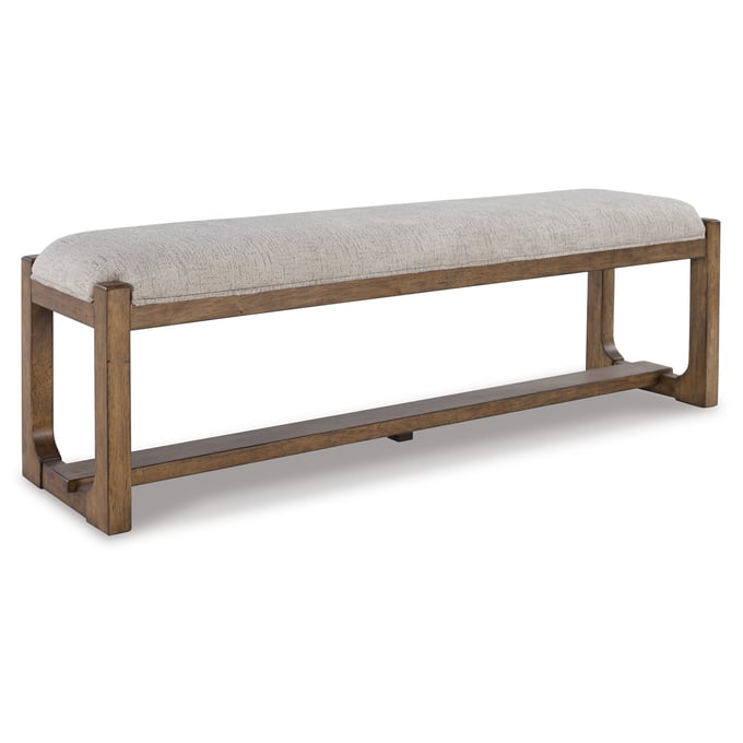 Ashley Furniture Cabalynn Oatmeal Light Brown Large Dining Bench D974-00