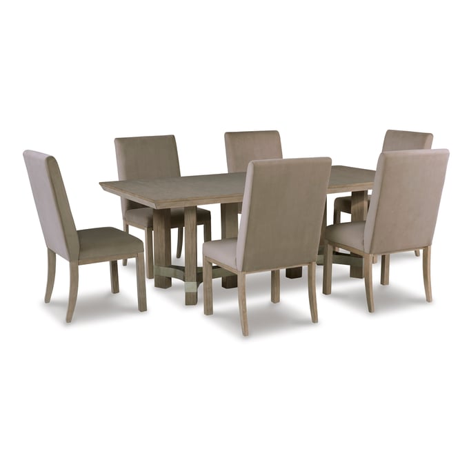 Ashley Furniture Chrestner Brown Gray 7pc Dining Room Set D983-DR-S1