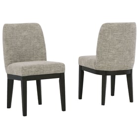 2 Ashley Furniture Burkhaus Beige Brown Dining Side Chairs